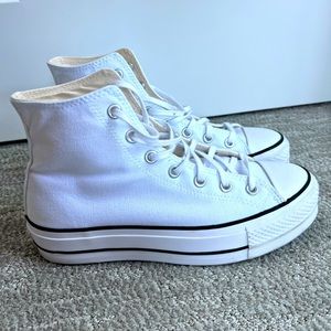 Platform white converse
